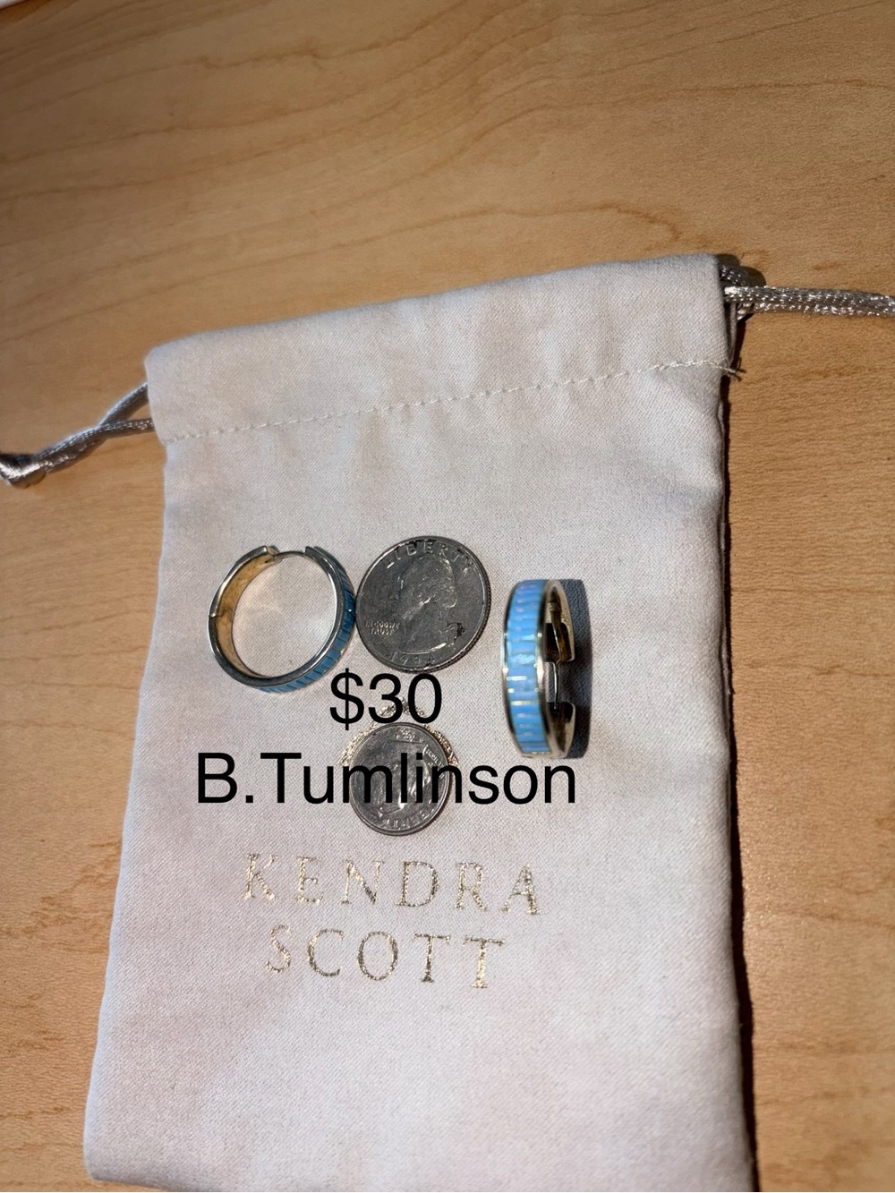 Kendra Scott Jack Hoop Turquoise Earrings